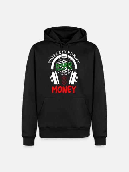 Funny Darts Dart Headphones - Men's Premium Hoodie - black