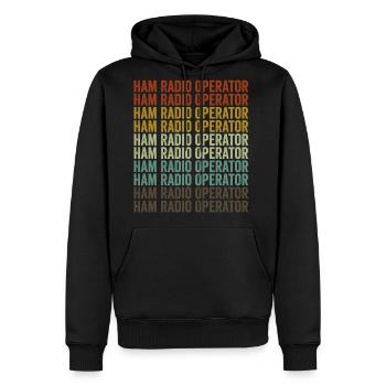 Ham Radio Operator Ham Radio Radio Operator - Men's Premium Hoodie - black - Front - Nico (187cm) & Julia (174cm)