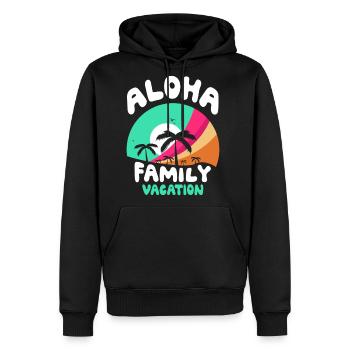 Aloha Family Vacation Relatives Holidays Travel - Men's Premium Hoodie - black - Front - Nico (187cm) & Julia (174cm)