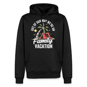 Out Of Our Way We're On Family Vacation Relatives - Men's Premium Hoodie - black - Front - Nico (187cm) & Julia (174cm)