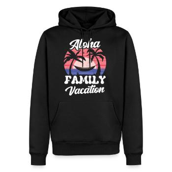 Aloha Family Vacation Relatives Holidays Travel - Men's Premium Hoodie - black - Front - Nico (187cm) & Julia (174cm)