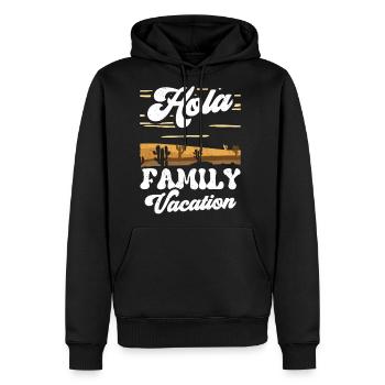 Hola Family Vacation Travel Relatives Holidays - Men's Premium Hoodie - black - Front - Nico (187cm) & Julia (174cm)