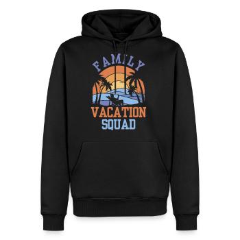 Family Vacation Squad Travel Relatives Holidays - Men's Premium Hoodie - black - Front - Nico (187cm) & Julia (174cm)