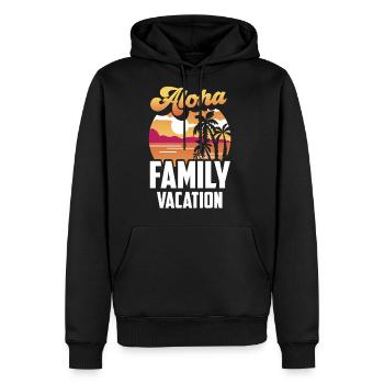 Aloha Family Vacation Travel Relatives Holidays - Men's Premium Hoodie - black - Front - Nico (187cm) & Julia (174cm)