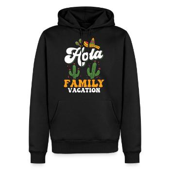 Hola Family Vacation Holidays Relatives Travel - Men's Premium Hoodie - black - Front - Nico (187cm) & Julia (174cm)