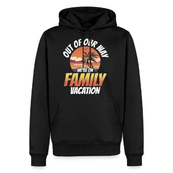 Out Of Our Way We're On Family Vacation Relatives - Men's Premium Hoodie - black - Front - Nico (187cm) & Julia (174cm)