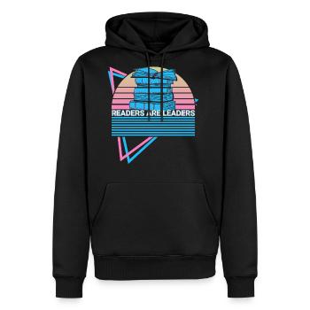 Book Reader Entrepreneur - Men's Premium Hoodie - black - Front - Nico (187cm) & Julia (174cm)