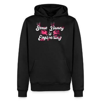 Easter Bunny is Egg-Specting Easter Bunny future - Men's Premium Hoodie - black - Front - Nico (187cm) & Julia (174cm)