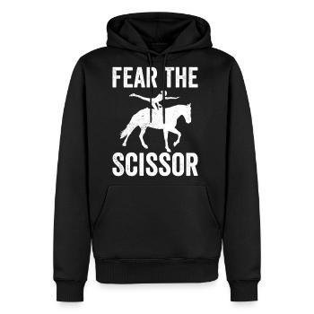 Funny Equestrian Horse Vaulting - Men's Premium Hoodie - black - Front - Nico (187cm) & Julia (174cm)