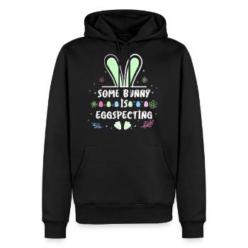 Easter Bunny is Egg-Specting Easter Bunny future - Men's Premium Hoodie - black - Front - Nico (187cm) & Julia (174cm)