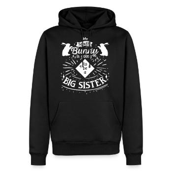 Sister Bunny Easter Friends Easter Bunnies - Men's Premium Hoodie - black - Front - Nico (187cm) & Julia (174cm)