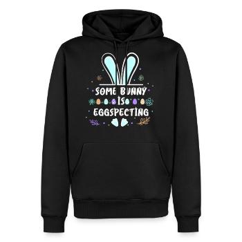 Easter Bunny is Egg-Specting Easter Bunny future - Men's Premium Hoodie - black - Front - Nico (187cm) & Julia (174cm)