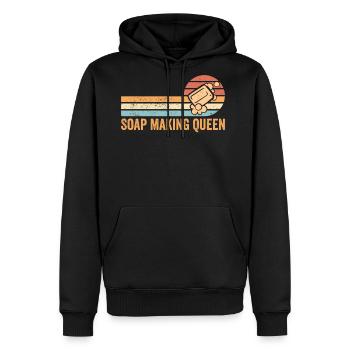 Soap Making Soap Maker - Men's Premium Hoodie - black - Front - Nico (187cm) & Julia (174cm)