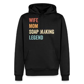 Funny Soap Making Soap Maker - Men's Premium Hoodie - black - Front - Nico (187cm) & Julia (174cm)
