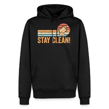 Soap Making Soap Maker - Men's Premium Hoodie - black - Front - Nico (187cm) & Julia (174cm)