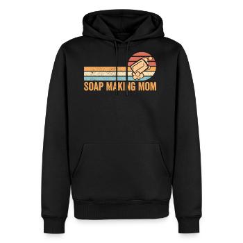 Soap Making Mom Soap Maker - Men's Premium Hoodie - black - Front - Nico (187cm) & Julia (174cm)