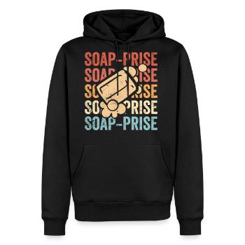Funny Soap Making Soap Maker - Men's Premium Hoodie - black - Front - Nico (187cm) & Julia (174cm)