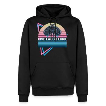 Mothman Cryptid Cryptozoology Retro - Men's Premium Hoodie - black - Front - Nico (187cm) & Julia (174cm)