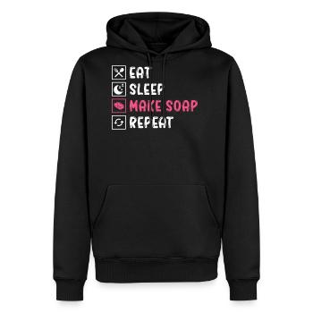 Soap Making Soap Maker Soapologist - Men's Premium Hoodie - black - Front - Nico (187cm) & Julia (174cm)