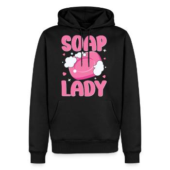 Soap Making Soap Maker Soapologist - Men's Premium Hoodie - black - Front - Nico (187cm) & Julia (174cm)