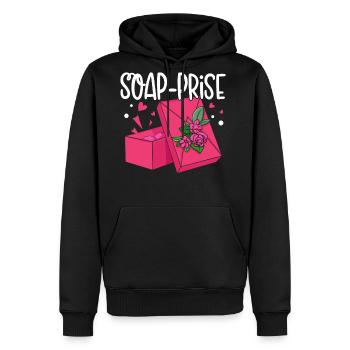 Soap Making Soap Maker Soapologist - Men's Premium Hoodie - black - Front - Nico (187cm) & Julia (174cm)