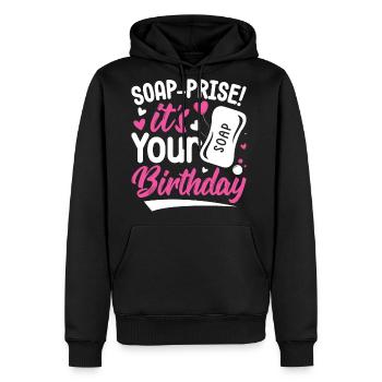 Soap Making Soap Maker Soapologist - Men's Premium Hoodie - black - Front - Nico (187cm) & Julia (174cm)