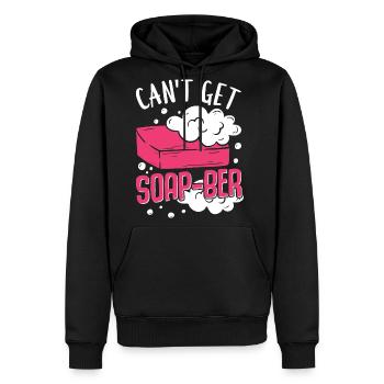 Soap Making Soap Maker Soapologist - Men's Premium Hoodie - black - Front - Nico (187cm) & Julia (174cm)