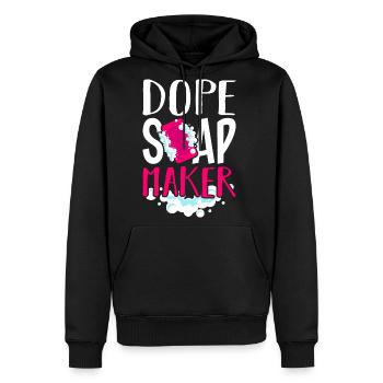 Soap Making Soap Maker Soapologist - Men's Premium Hoodie - black - Front - Nico (187cm) & Julia (174cm)