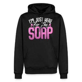 Soap Making Soap Maker Soapologist - Men's Premium Hoodie - black - Front - Nico (187cm) & Julia (174cm)