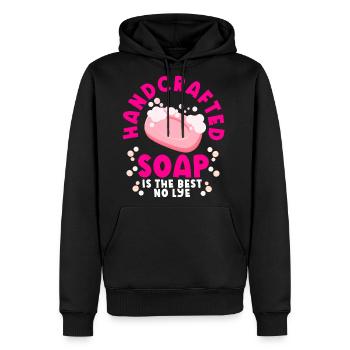 Soap Making Soap Maker Soapologist - Men's Premium Hoodie - black - Front - Nico (187cm) & Julia (174cm)