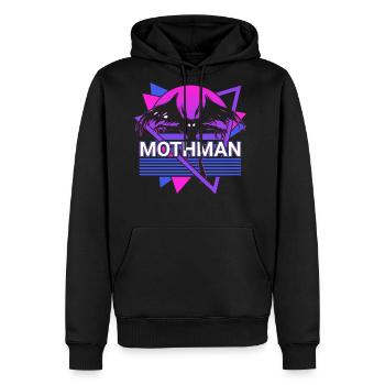 Mothman Cryptid Cryptozoology Retro - Men's Premium Hoodie - black - Front - Nico (187cm) & Julia (174cm)