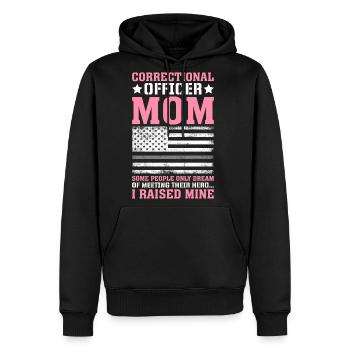 Corrections Prison - Men's Premium Hoodie - black - Front - Nico (187cm) & Julia (174cm)