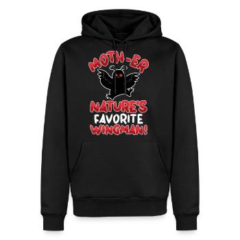 Mothman Cryptid Cryptozoology - Men's Premium Hoodie - black - Front - Nico (187cm) & Julia (174cm)