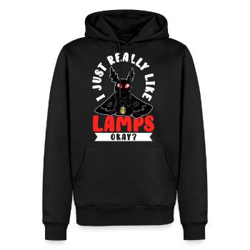 Mothman Cryptid Cryptozoology - Men's Premium Hoodie - black - Front - Nico (187cm) & Julia (174cm)