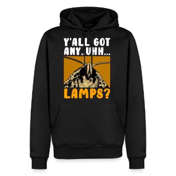 Funny Mothman Cryptid Cryptozoology - Men's Premium Hoodie - black - Front - Nico (187cm) & Julia (174cm)