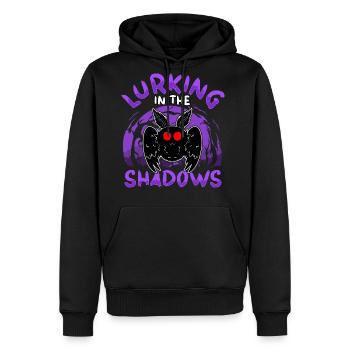 Mothman Cryptid Cryptozoology - Men's Premium Hoodie - black - Front - Nico (187cm) & Julia (174cm)