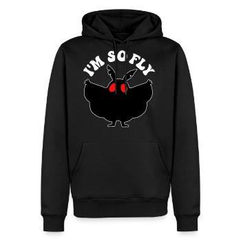 Mothman Cryptid Cryptozoology - Men's Premium Hoodie - black - Front - Nico (187cm) & Julia (174cm)