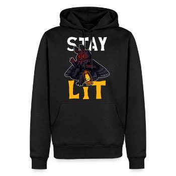Mothman Cryptid Cryptozoology - Men's Premium Hoodie - black - Front - Nico (187cm) & Julia (174cm)