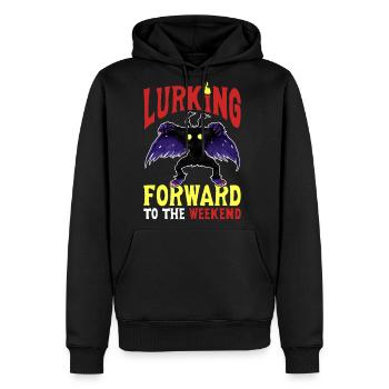 Mothman Cryptid Cryptozoology - Men's Premium Hoodie - black - Front - Nico (187cm) & Julia (174cm)
