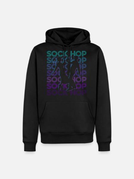 Sock Hop Dance 50s Retro - Men's Premium Hoodie - black