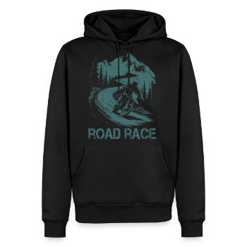 Motorrad Motocross Motorsport Road Race - Men's Premium Hoodie - black - Front - Nico (187cm) & Julia (174cm)