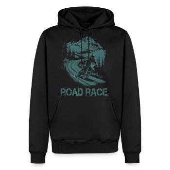 Motorrad Motocross Motorsport Road Race - Men's Premium Hoodie - black - Front - Nico (187cm) & Julia (174cm)