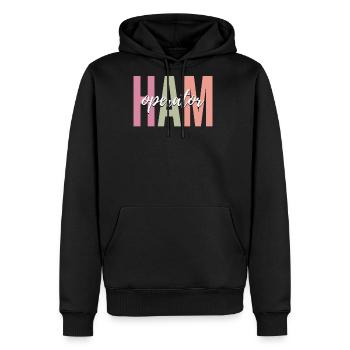 Ham Radio Radio Operator - Men's Premium Hoodie - black - Front - Nico (187cm) & Julia (174cm)