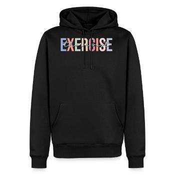 Exercise Therapist Therapy - Men's Premium Hoodie - black - Front - Nico (187cm) & Julia (174cm)