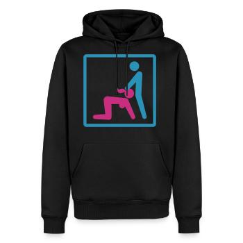 Kamasutra - Blow Job - Men's Premium Hoodie - black - Front - Nico (187cm) & Julia (174cm)