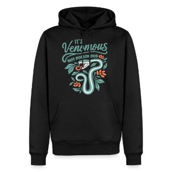 It's Venomous Not Poisonous! - Men's Premium Hoodie - black - Front - Nico (187cm) & Julia (174cm)