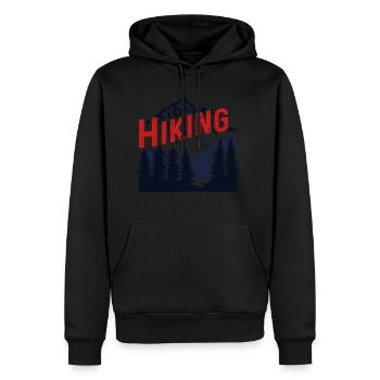 Hiking - Men's Premium Hoodie - black - Front - Nico (187cm) & Julia (174cm)