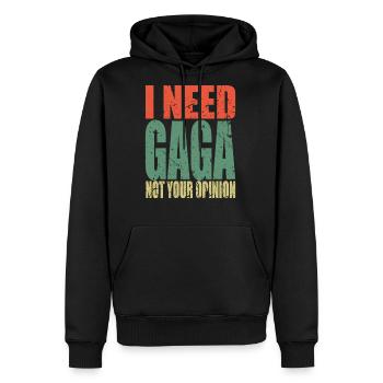 Gaga Ball Sport Saying Funny - Men's Premium Hoodie - black - Front - Nico (187cm) & Julia (174cm)
