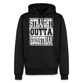 Equestrian Saying Funny - Men's Premium Hoodie - black - Front - Nico (187cm) & Julia (174cm)