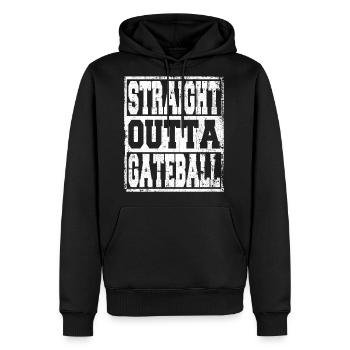 Gateball Ball Sport Saying Funny - Men's Premium Hoodie - black - Front - Nico (187cm) & Julia (174cm)
